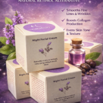 Rejuvenating and balancing skin tone Night Face Cream with Bakuchiol ( a natural retinol)